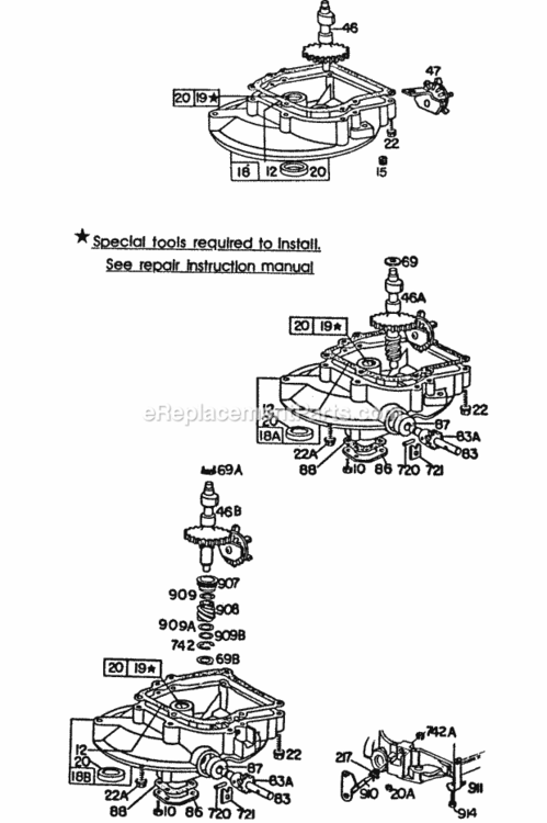 Page A\ Diagram and Parts List for 093507-5134-99  Briggs and Stratton Engine